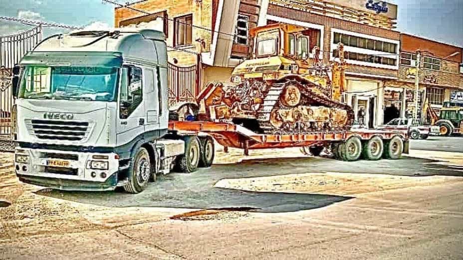 حمل محصولات سنگین و فوق سنگین توسط کمرشکن حسن حیدری در اصفهان